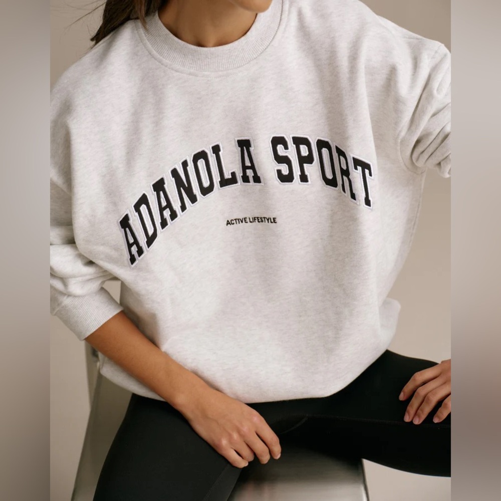 Adanola Sport AS oversized sweatshirt in light gray